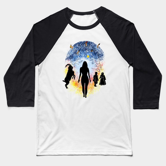 The VVitch, Black Philip, Twins Baseball T-Shirt by Lydia's Green Light Closet 